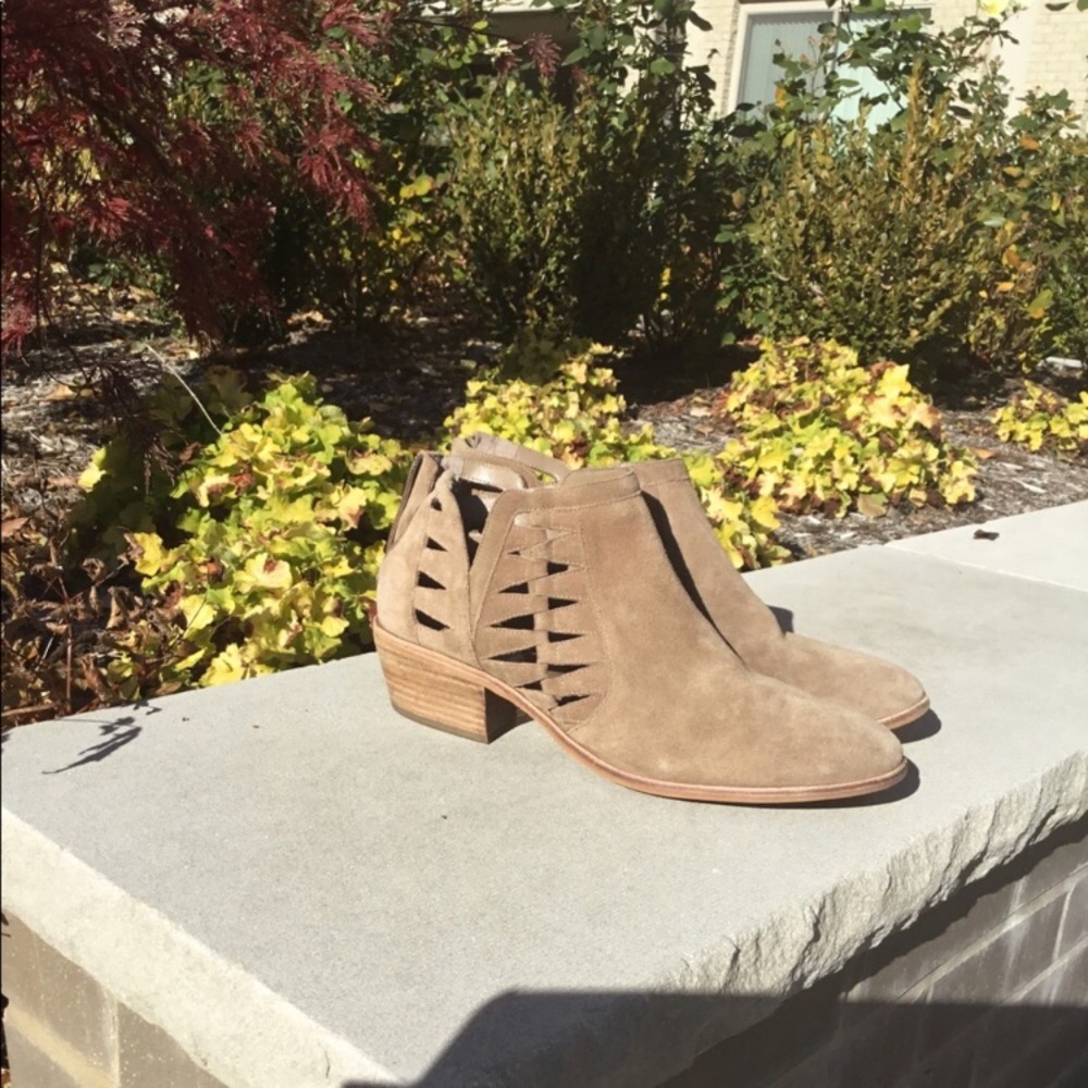 Vince Camuto cutout booties
